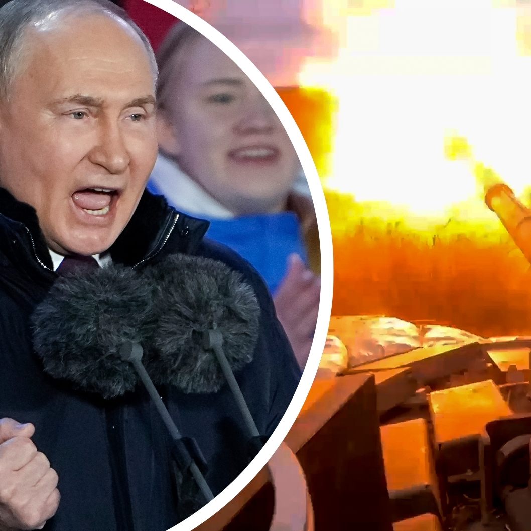 Putins (Bild) Kreml-Sprecher Dmitri Peskow spricht erstmals offiziell von "Krieg".