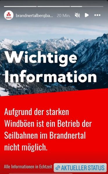 Starker Föhn: Diese Skigebiete bleiben heute geschlossen - Vorarlberg ...