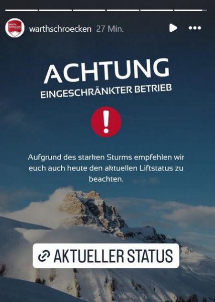 Starker Föhn: Diese Skigebiete bleiben heute geschlossen - Vorarlberg ...