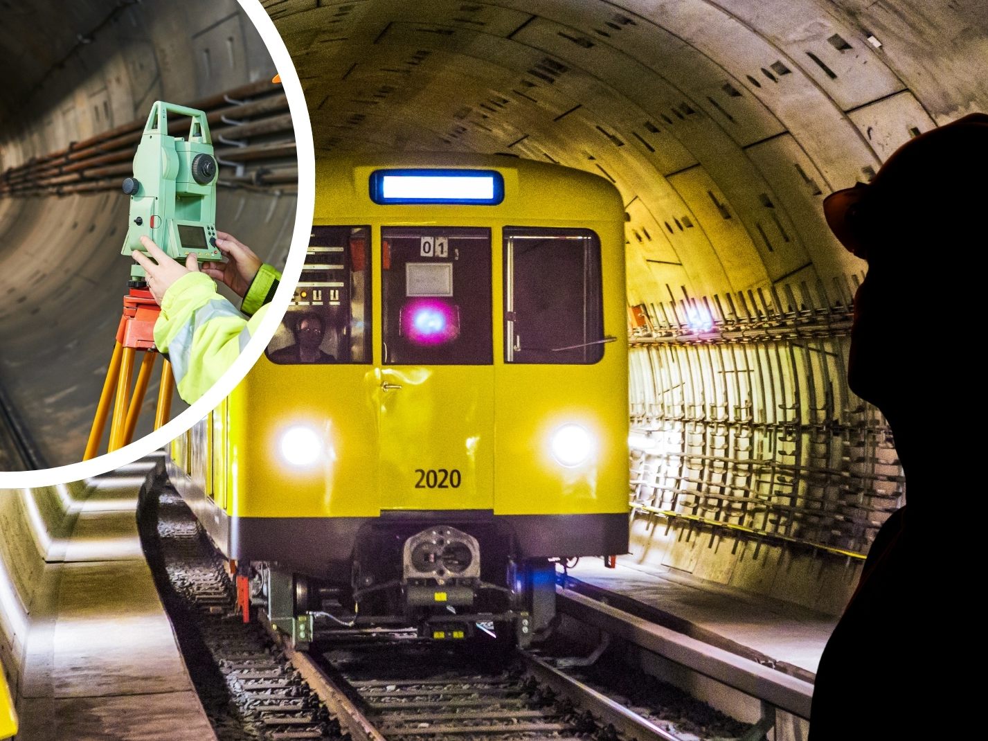 Man wird bei Vermessungsarbeiten von Zug erfasst (Symbolbild) Man wird bei Vermessungsarbeiten von Zug erfasst (Symbolbild)