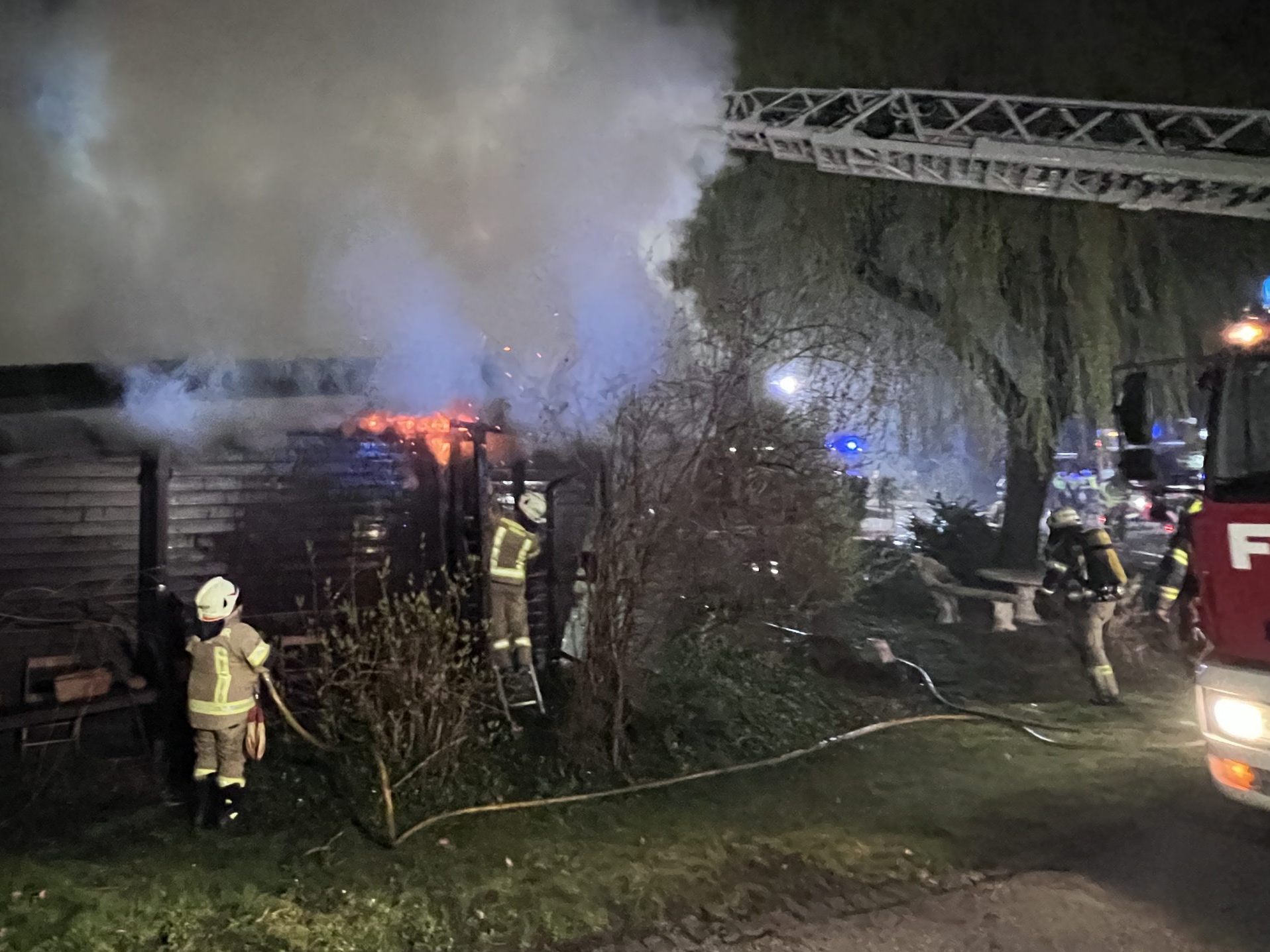 Das Feuer richtete erheblichen Schaden am Haus an