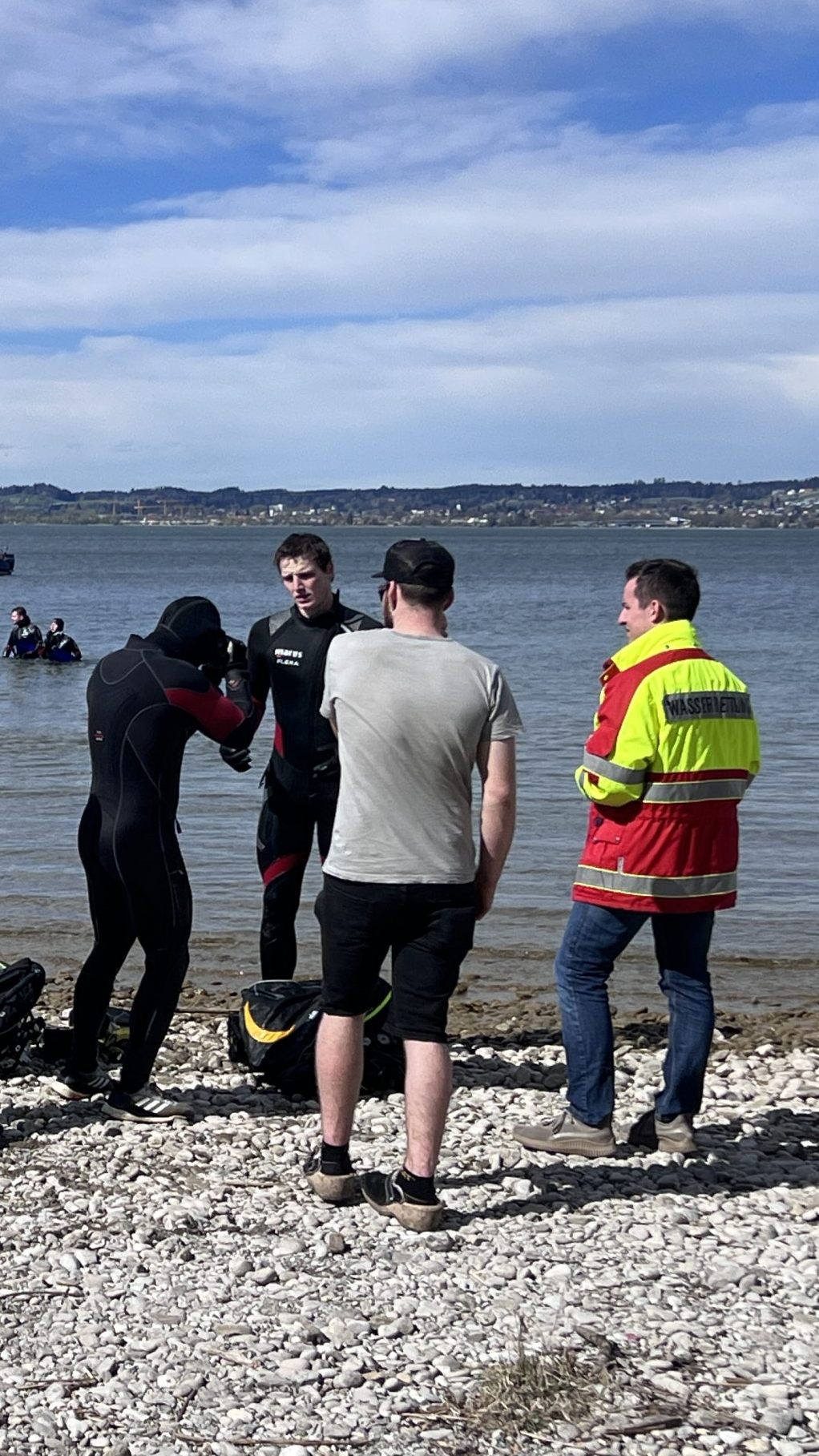 Großeinsatz am Bodensee.