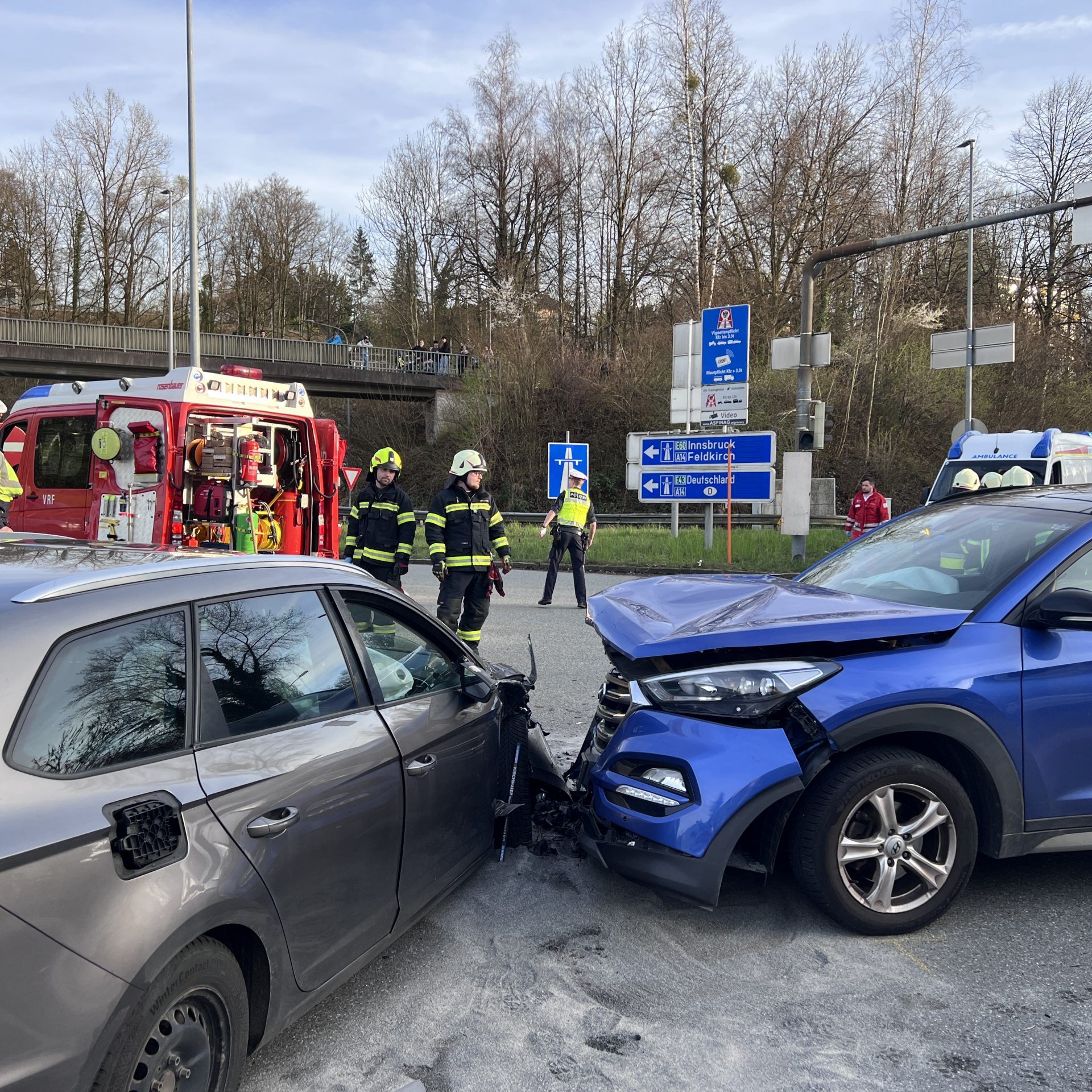 Am Dienstagabend kam es in Bregenz beim Citytunnel zu einem Unfall.