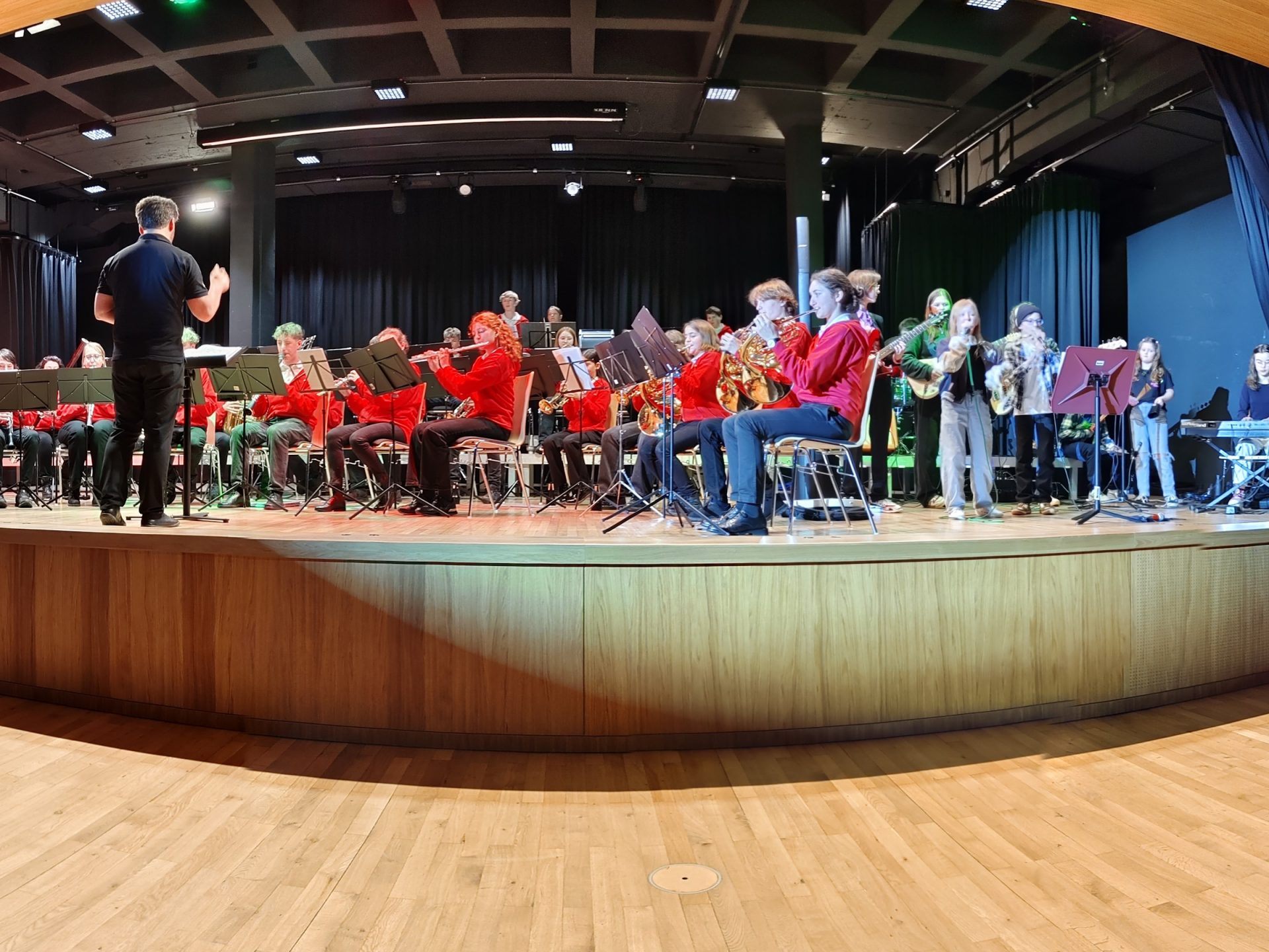 Gelungene Premiere: Rasselband der MS Walgau mit den Hardis aus Hard.