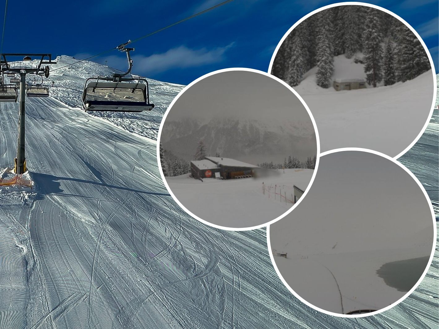 So sieht es auf Vorarlbergs Skipisten aus.