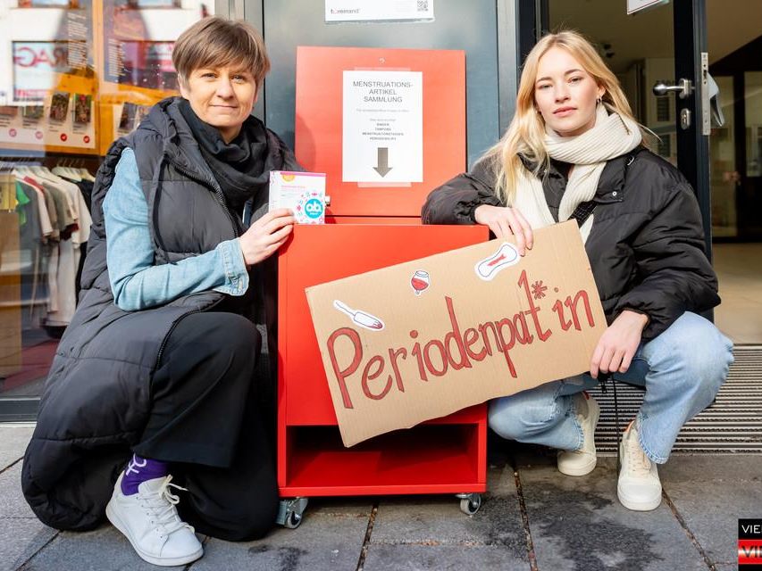 Die Caritas sammelt erneut Hygieneprodukte gegen Periodenarmut.