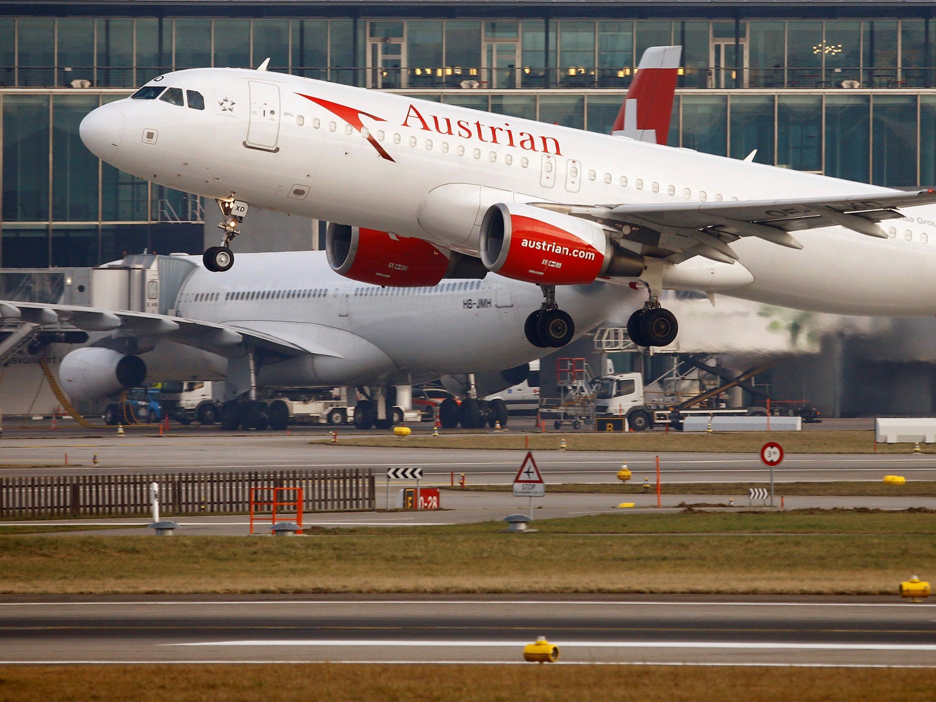 Zwischenfall am Flughafen Wien-Schwechat.