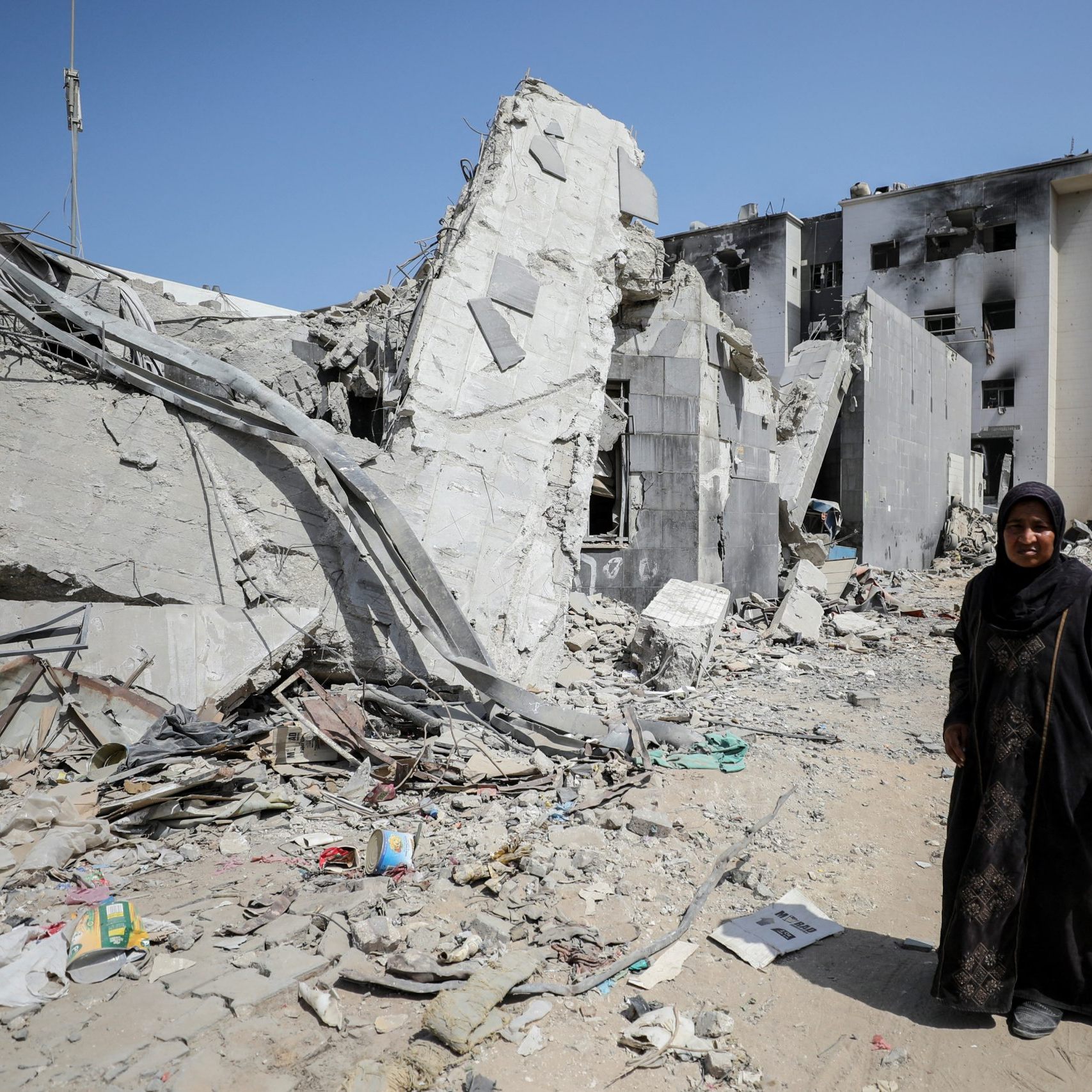 Das Al-Shifa-Krankenhaus in Gaza wurde durch Angriffe komplett zerstört.