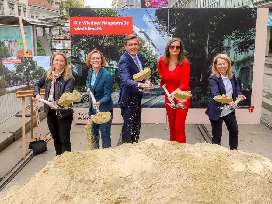 Auftakt für die klimafitte Verwandlung der Wiedner Hauptstraße. Auftakt für die klimafitte Verwandlung der Wiedner Hauptstraße.