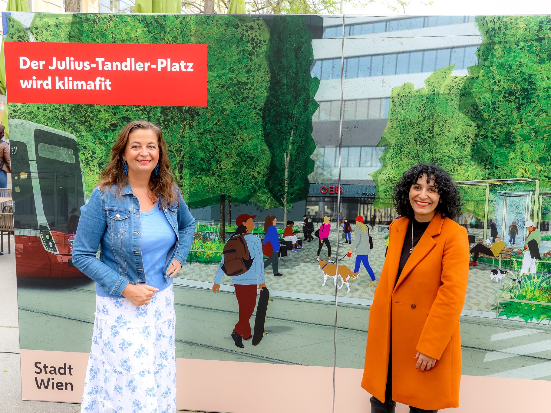 Das Areal rund um den Franz-Josefs-Bahnhof wird klimafit. Das Areal rund um den Franz-Josefs-Bahnhof wird klimafit.