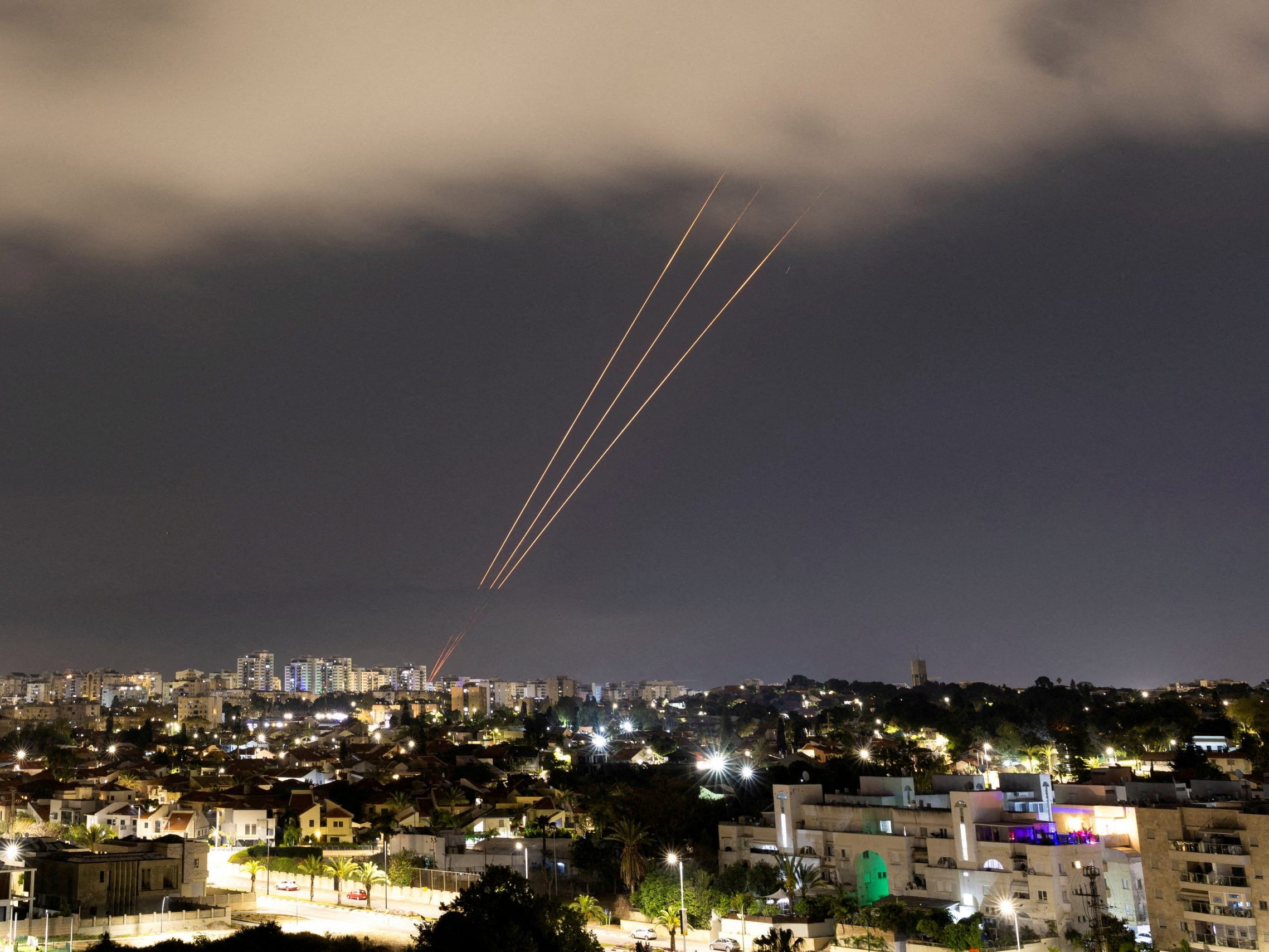 Am 14. April 2024 flogen hunderte Drohnen und Raketen vom Iran aus in Richtung Israel.