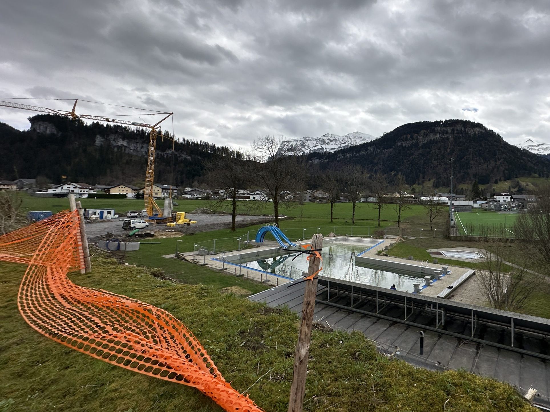 Direkt beim Schwimmbad in Bezau gibt es eine neue Baustelle. Direkt beim Schwimmbad in Bezau gibt es eine neue Baustelle.