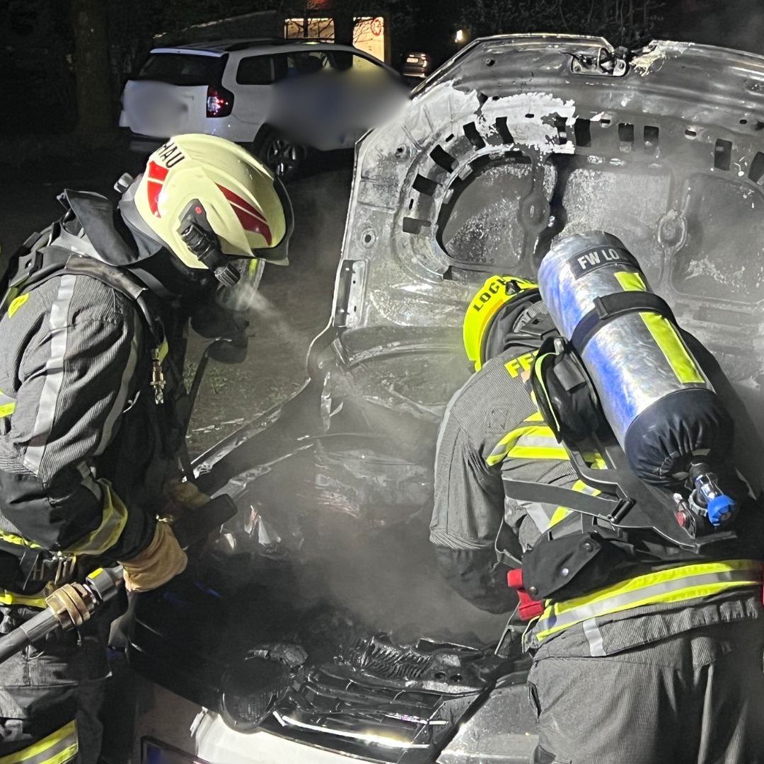 Autobrand in Lochau.