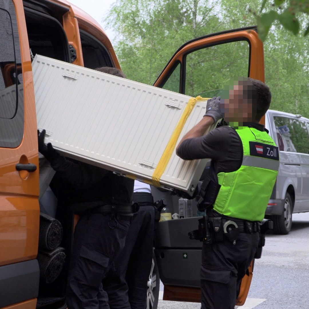 Am Zoll in Hohenems wurde das Fahrzeug kontrolliert.