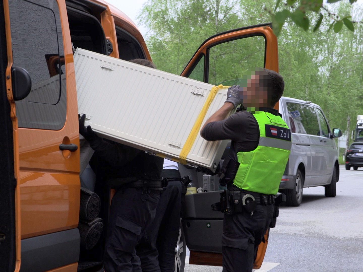 Am Zoll in Hohenems wurde das Fahrzeug kontrolliert.