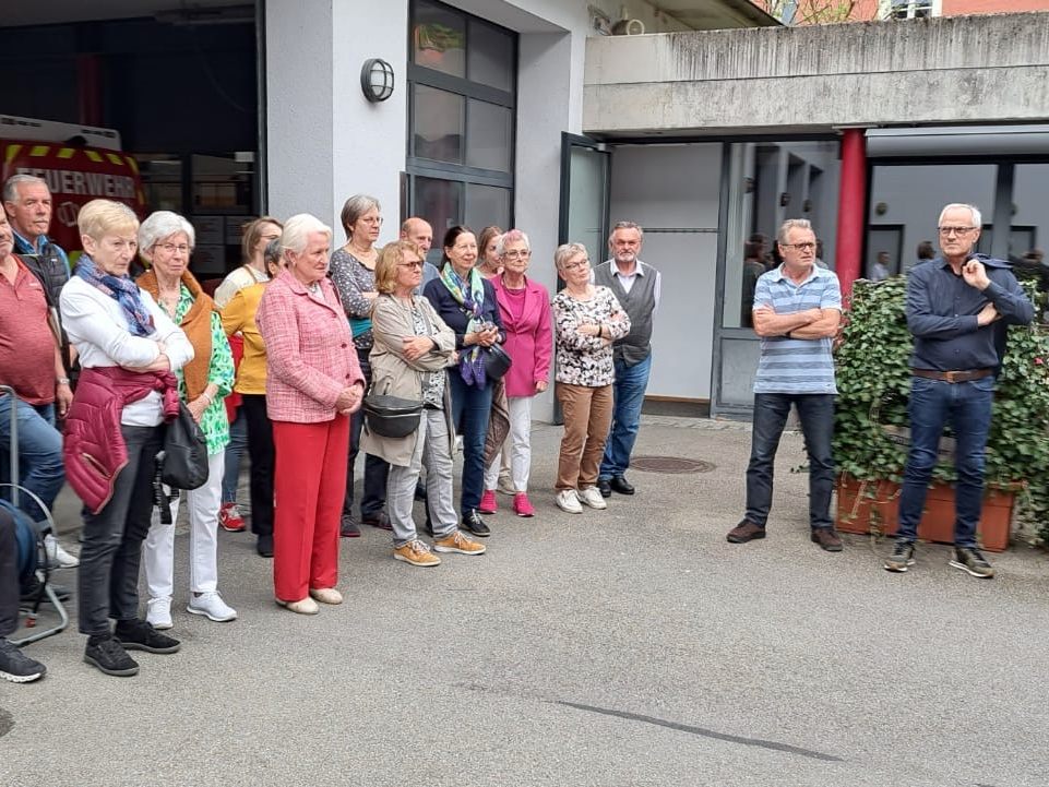 V50plus Bregenz Info-Veranstaltung im Hof der Feuerwehr Bregenz-Stadt