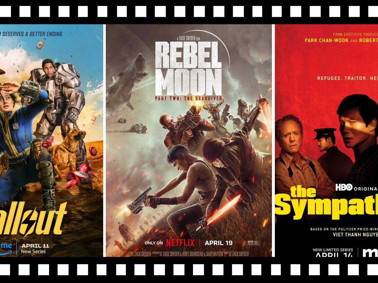 Die Film- und Serienstarts von 8. bis 21. April im Überblick.