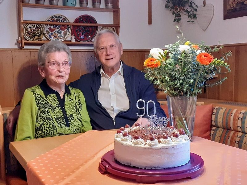 PVÖ Bürs gratuliert Marianne Stadlmayr zum 90er