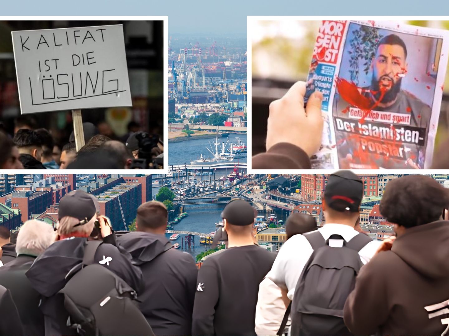 Mehr als 1000 Muslime demonstrieren in Hamburg