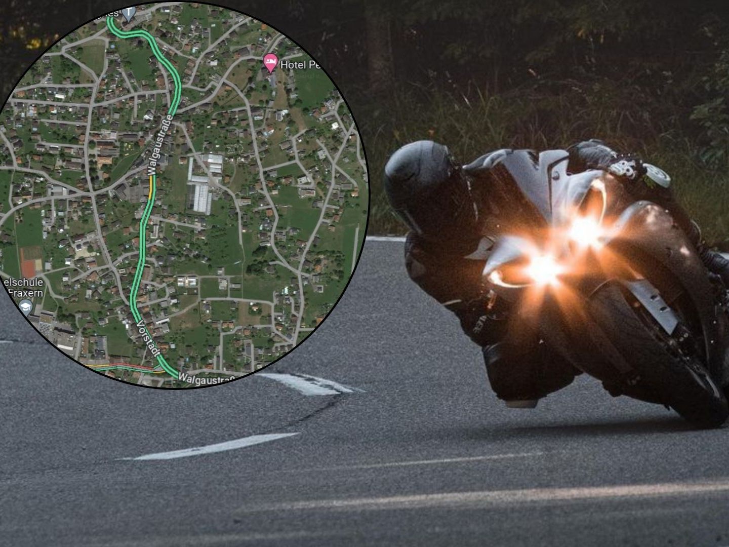 Unfall in Klaus: Motorradfahrer bei Kollision verletzt