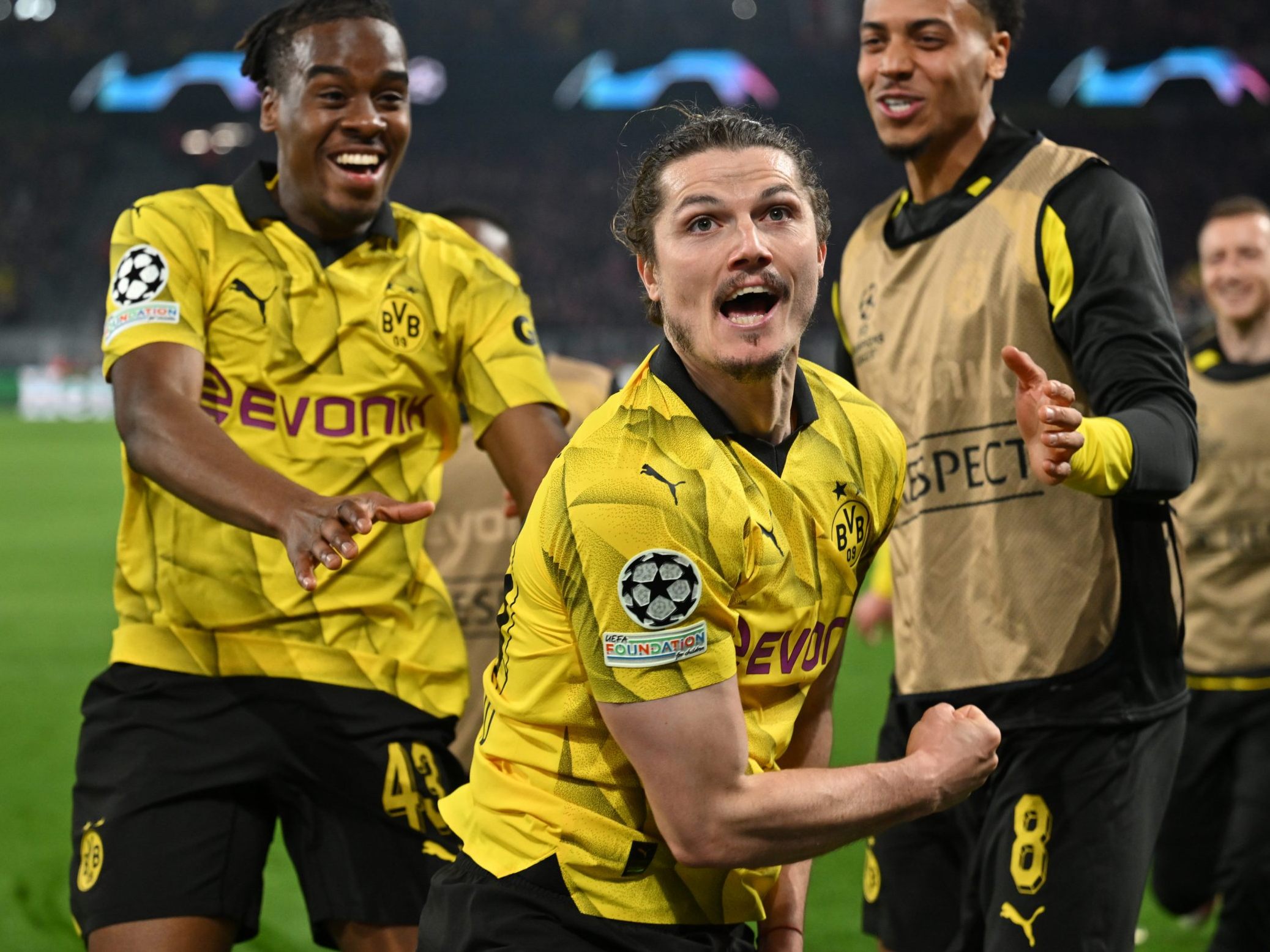 Gegen die auf ihren ersten CL-Titel spitzenden Franzosen ist Dortmund Außenseiter - Auch mit Marcel Sabitzer (m.). Gegen die auf ihren ersten CL-Titel spitzenden Franzosen ist Dortmund Außenseiter - Auch mit Marcel Sabitzer (m.).