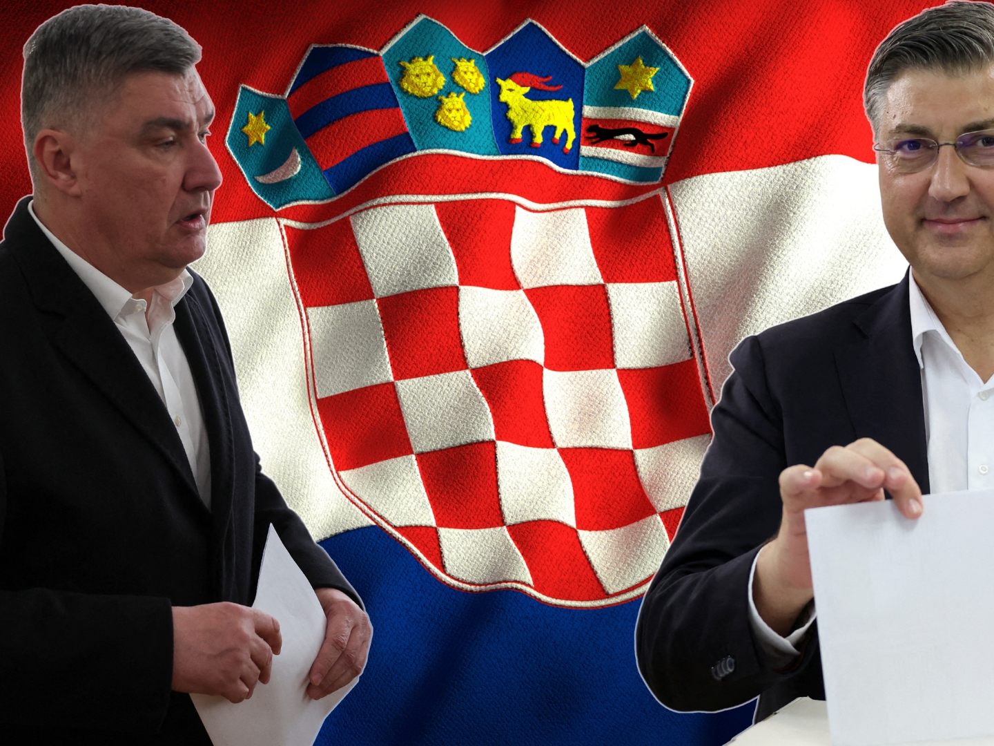 Plenković (r.) gegen Milanović (l.): Die Wahllokale in Kroatien sind von 7.00 bis 19.00 Uhr geöffnet.