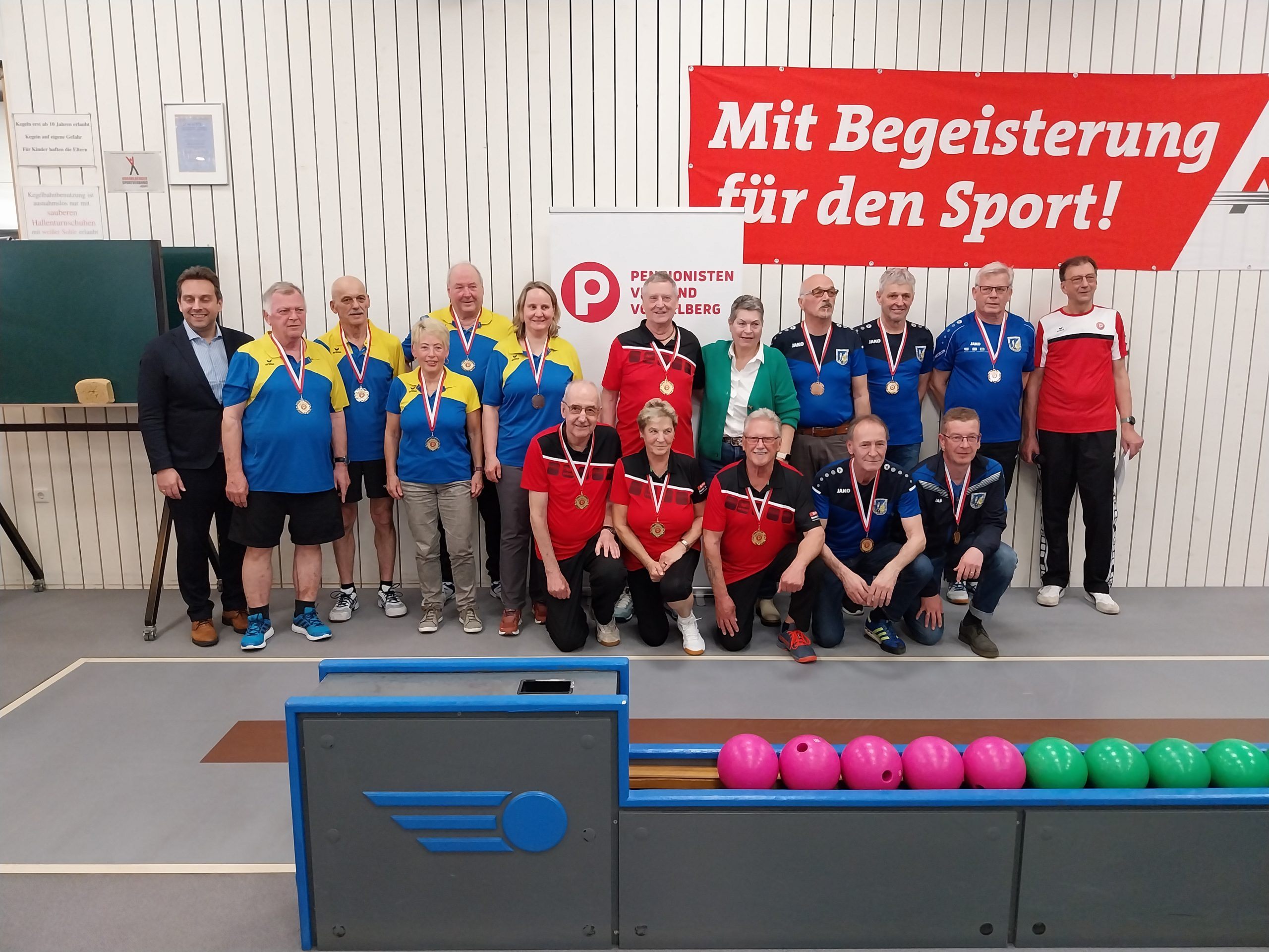 PVÖ Feldkirch beim Kegeln