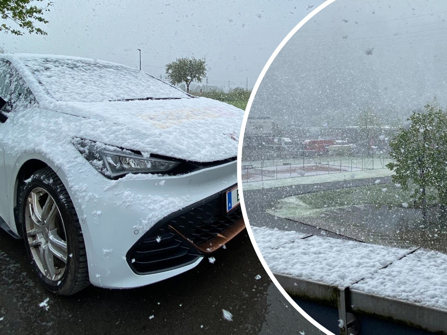 In Schwarzach fielen am Sonntag richtig dicke Schneeflocken vom Himmel. In Schwarzach fielen am Sonntag richtig dicke Schneeflocken vom Himmel.