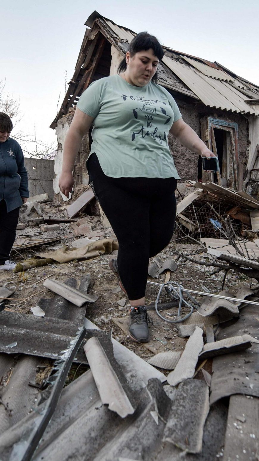 Nach Beschuss in der von Russland gehaltenen Gebietshauptstadt Donezk.
