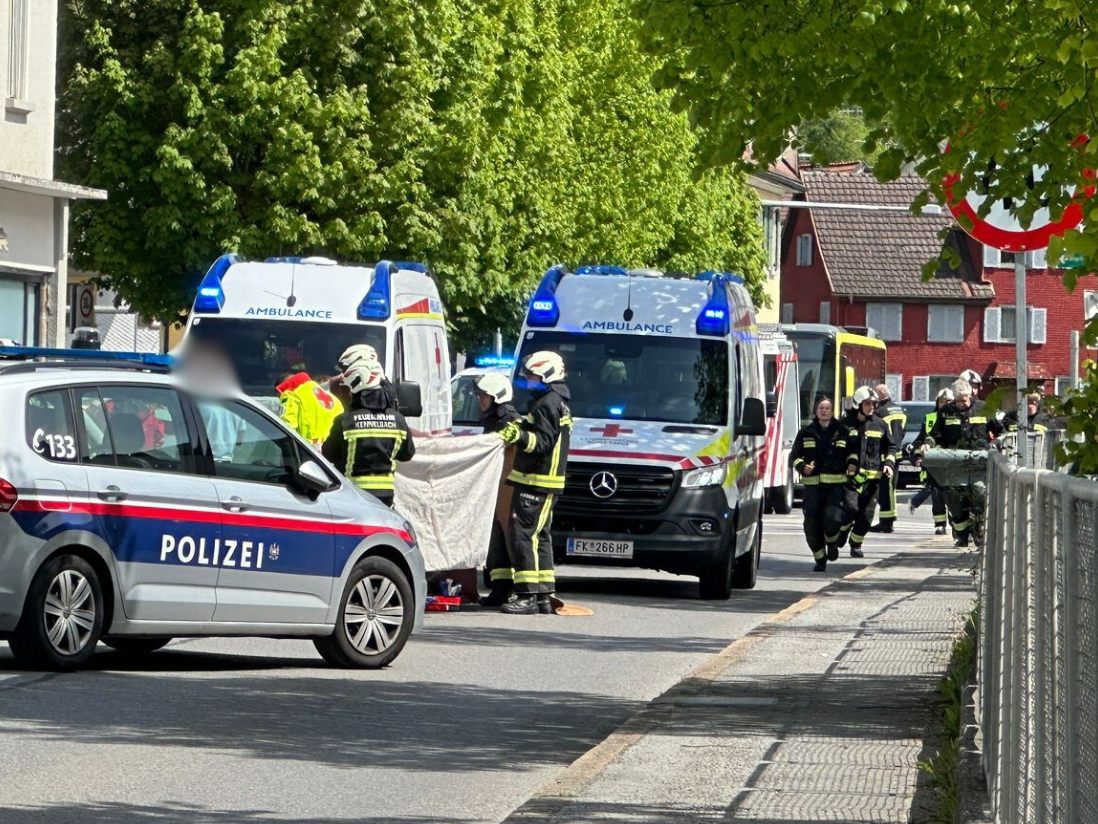 Der Unfall ereignete sich vor dem Spar-Markt in Kennelbach