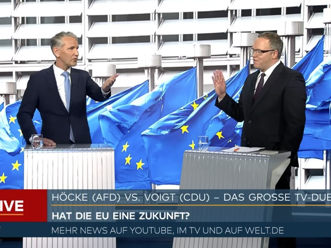Höcke gegen Voigt im kontroversen TV-Duell.