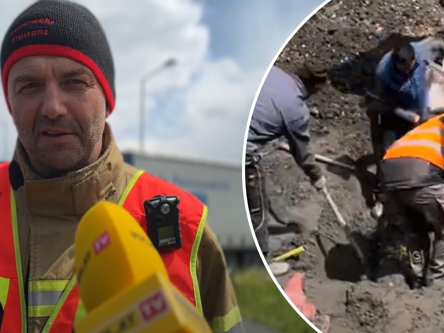Feuerwehr-Einsatzleiter Klaus Malin im Gespräch mit VOL.AT.