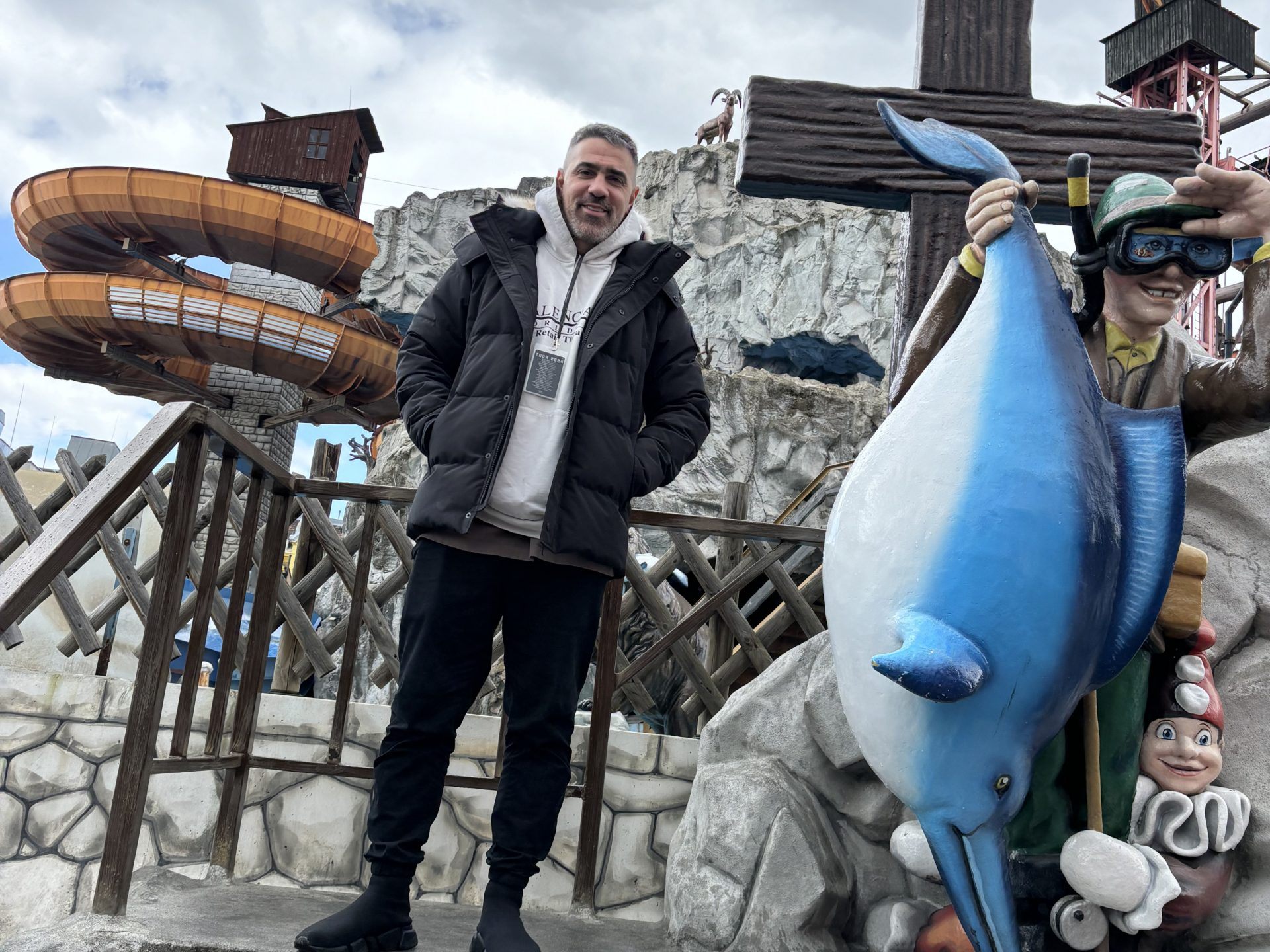 Prominenter Besuch von Bushido im Wiener Wurstelprater.