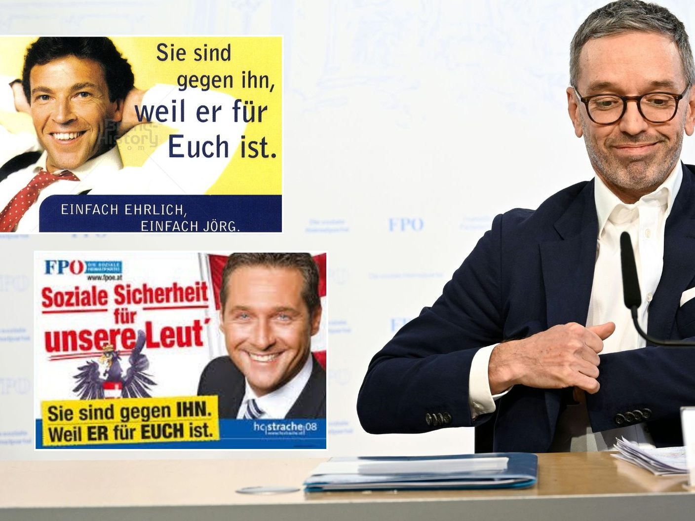 FPÖ recycelt alten Wahlkampf-Slogan von Jörg Haider.