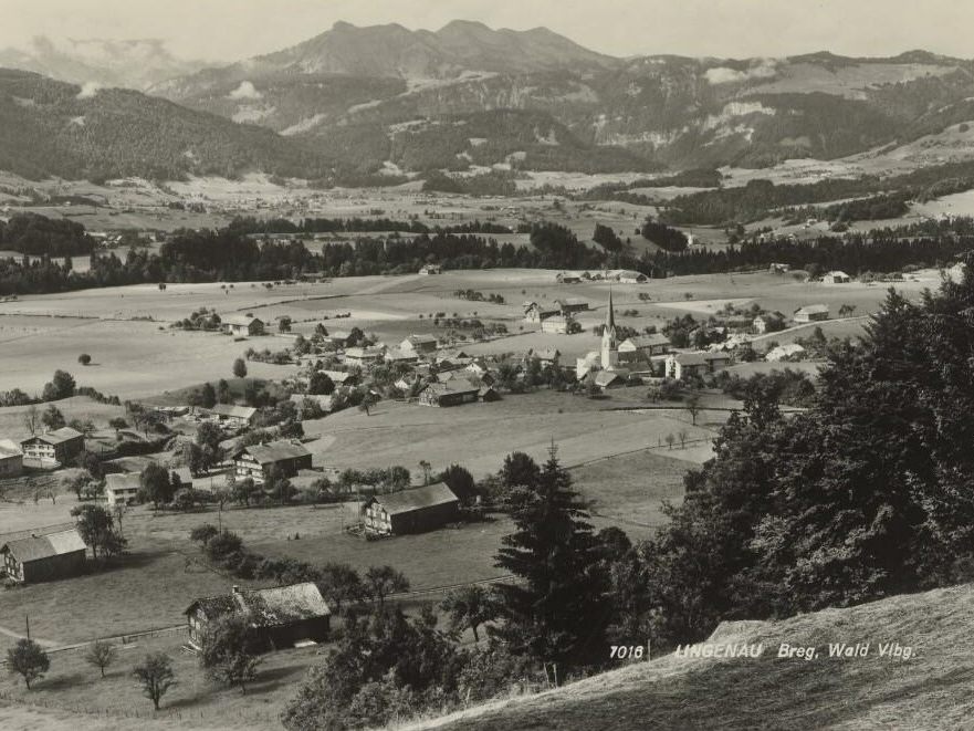 Das Erscheinungsbild von Lingenau vor rund hundert Jahren.