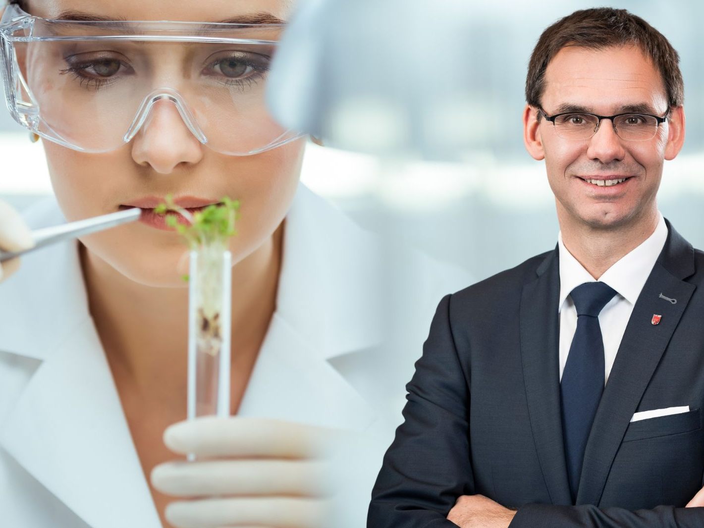 Pressefoyer im Livestream.