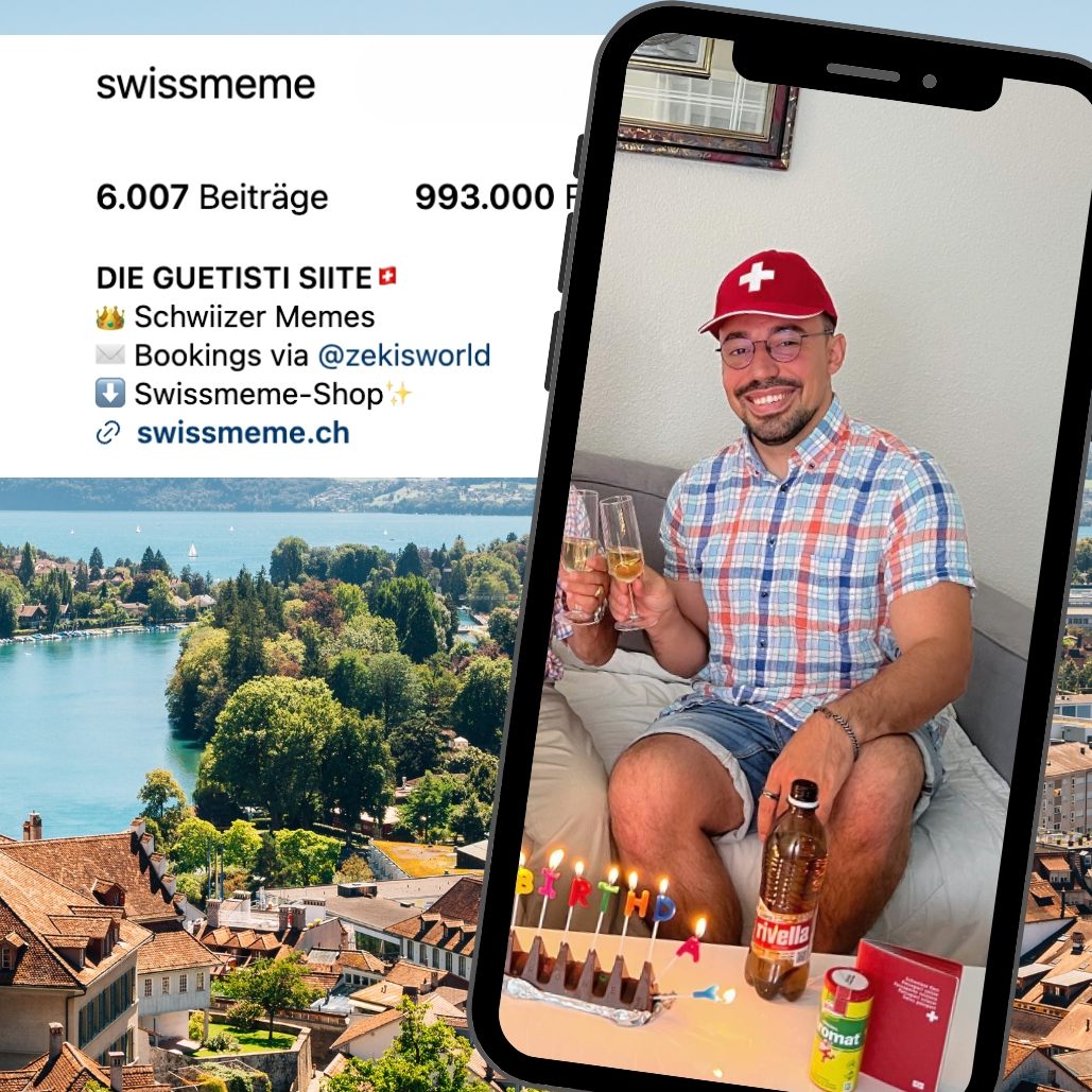 Seine Instagram-Kanäle gehören zu den erfolgreichsten Comedy-Plattformen der Schweiz.