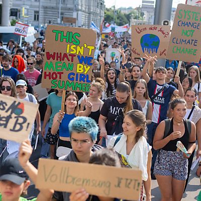 Im Vorjahr gingen Tausende beim Klimastreik auf die Straße.