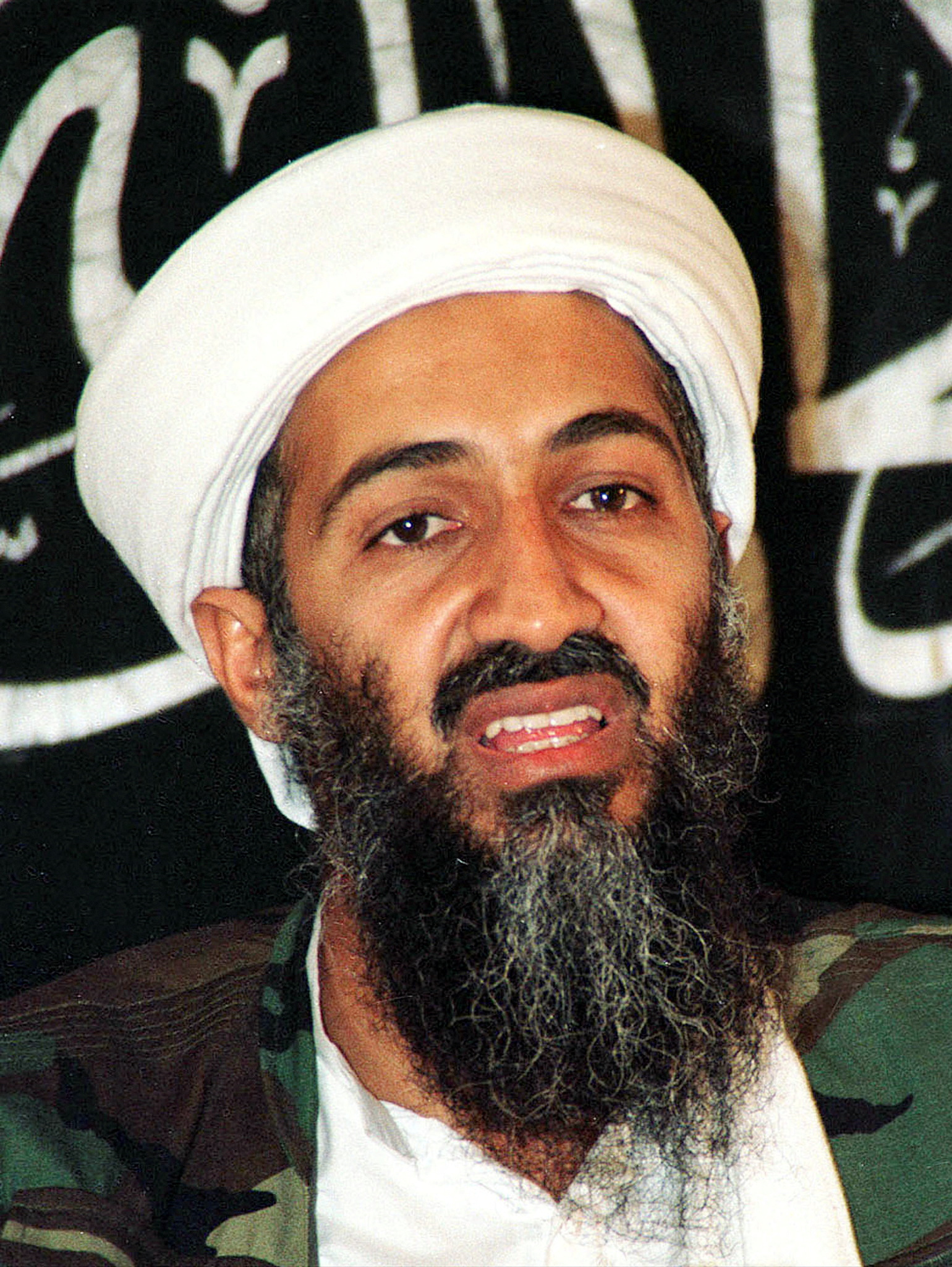 Osama bin Laden spricht auf einer Pressekonferenz in Afghanistan auf diesem Archivfoto vom 26. Mai 1998. Osama bin Laden spricht auf einer Pressekonferenz in Afghanistan auf diesem Archivfoto vom 26. Mai 1998.