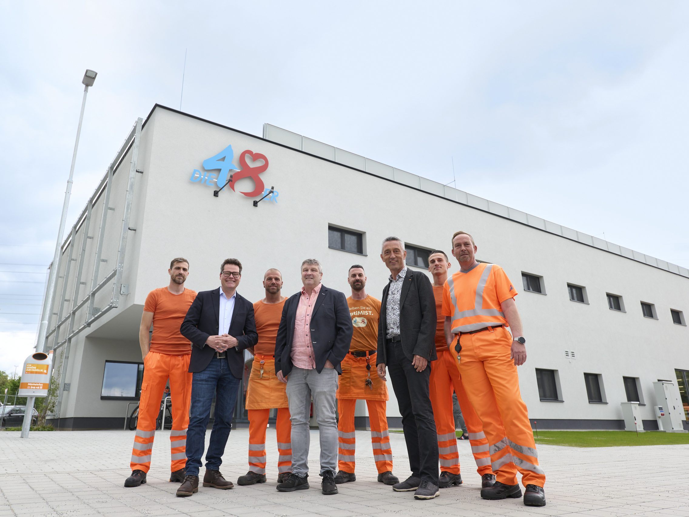 Der erste Wiener Gebäude mit Recyclingbeton ist eine MA48-Mitarbeiterunterkunft.