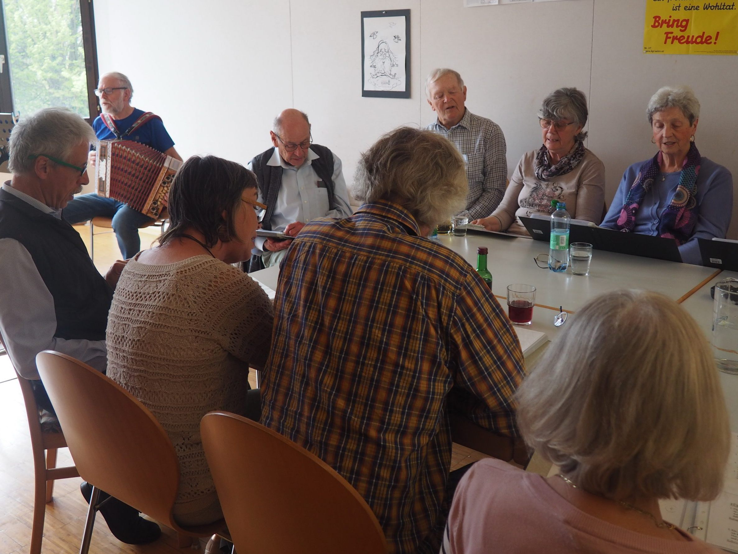 Die Singrunde von V 50plus Götzis
