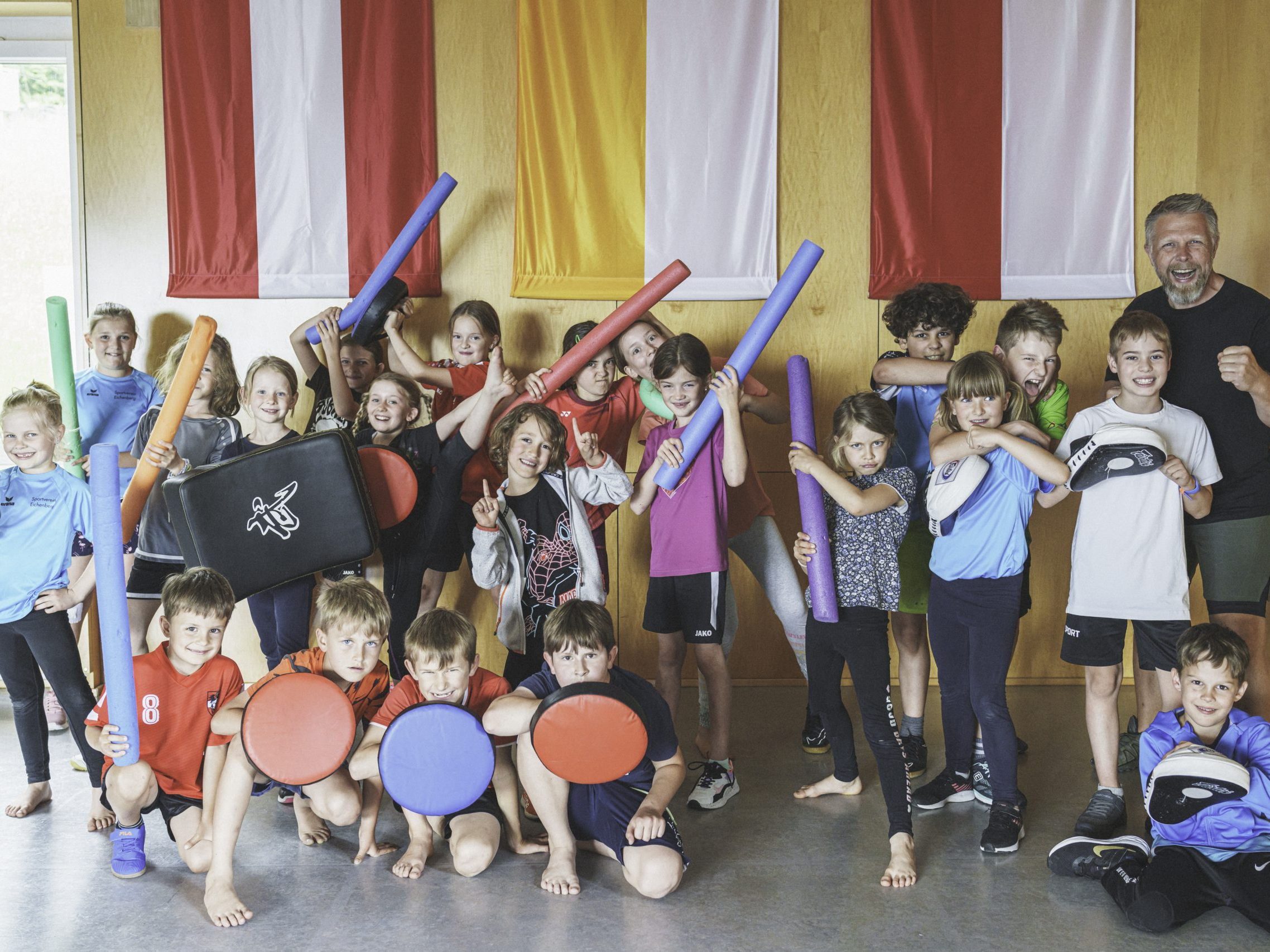 Selbstbewußte Kids beim Kurs in Eichenberg Selbstbewußte Kids beim Kurs in Eichenberg