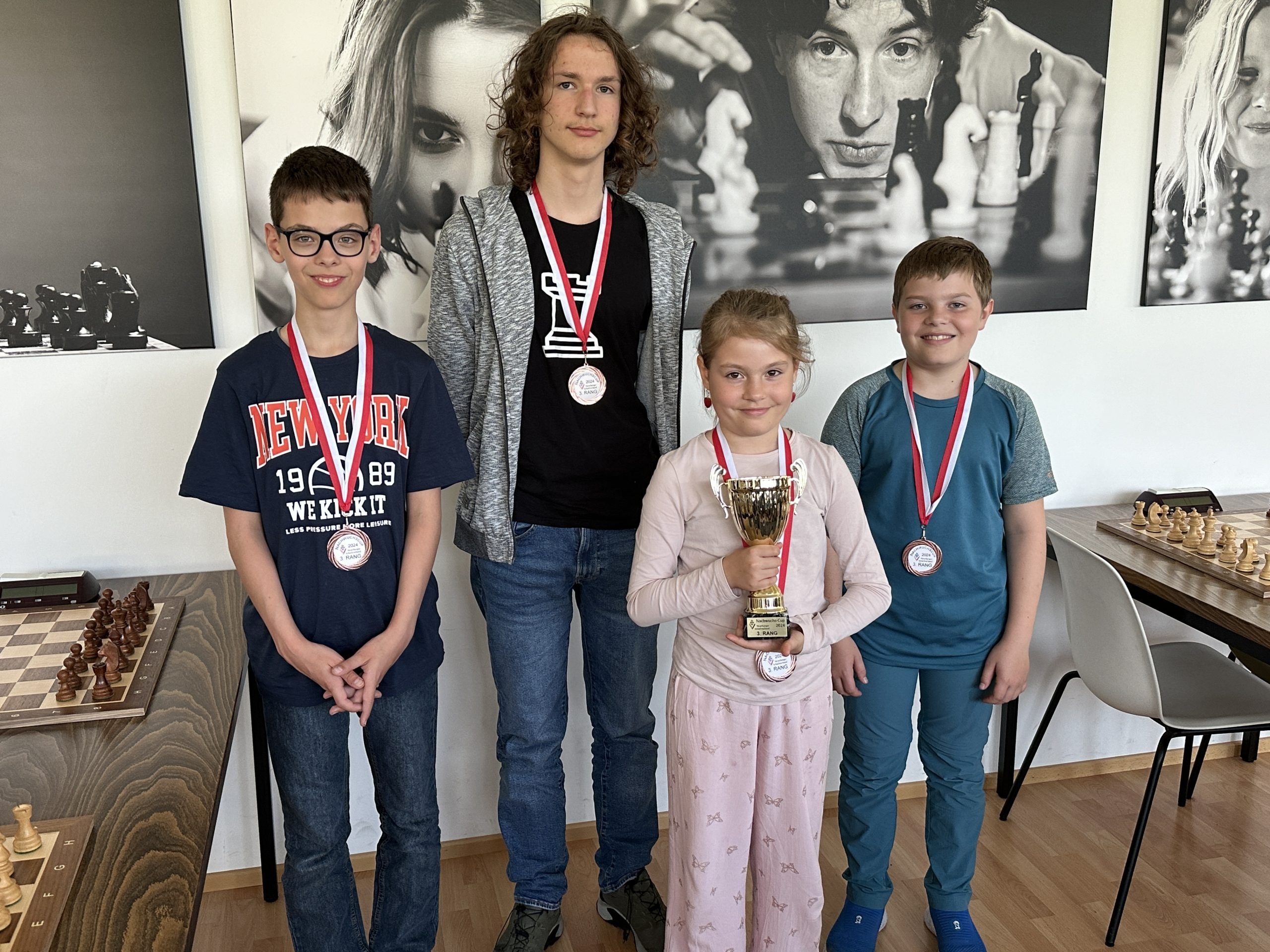 vlnr: Tobias Markstaler, Nico Grundböck, Luisa Lins, Jakob Lins vlnr: Tobias Markstaler, Nico Grundböck, Luisa Lins, Jakob Lins