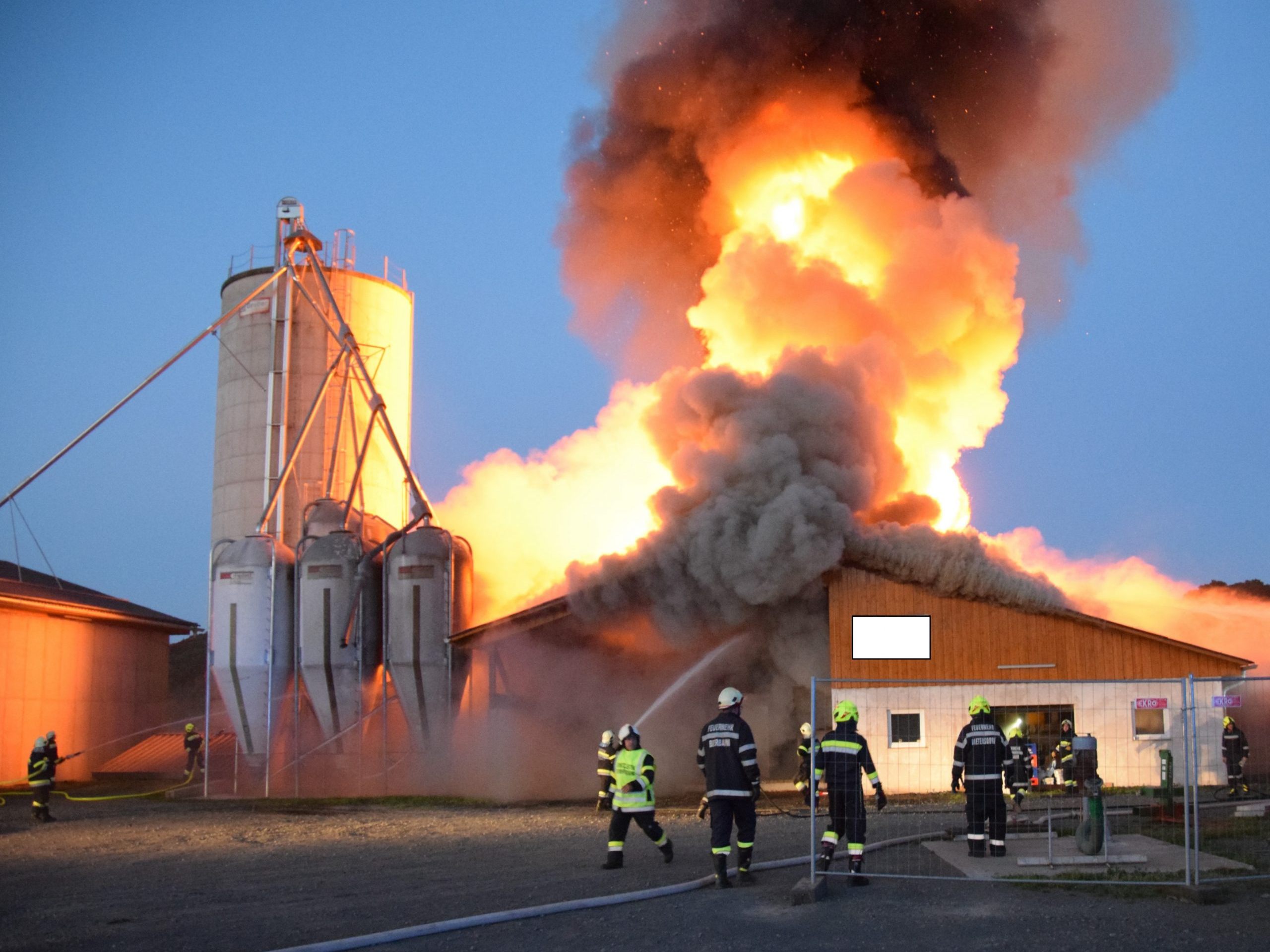 In der Steiermark hat es einen Schweinestall-Brand gegeben.