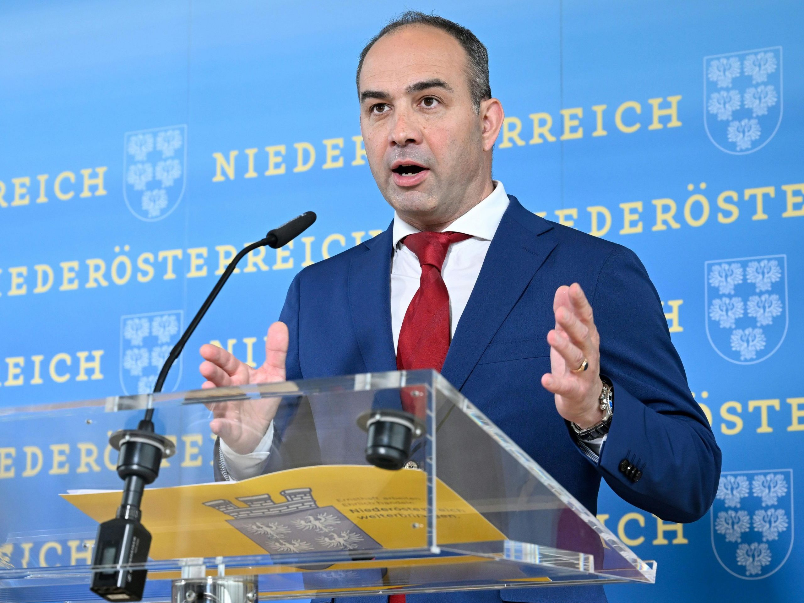 Niederösterreichs FPÖ-Landesrat Luisser. Niederösterreichs FPÖ-Landesrat Luisser.