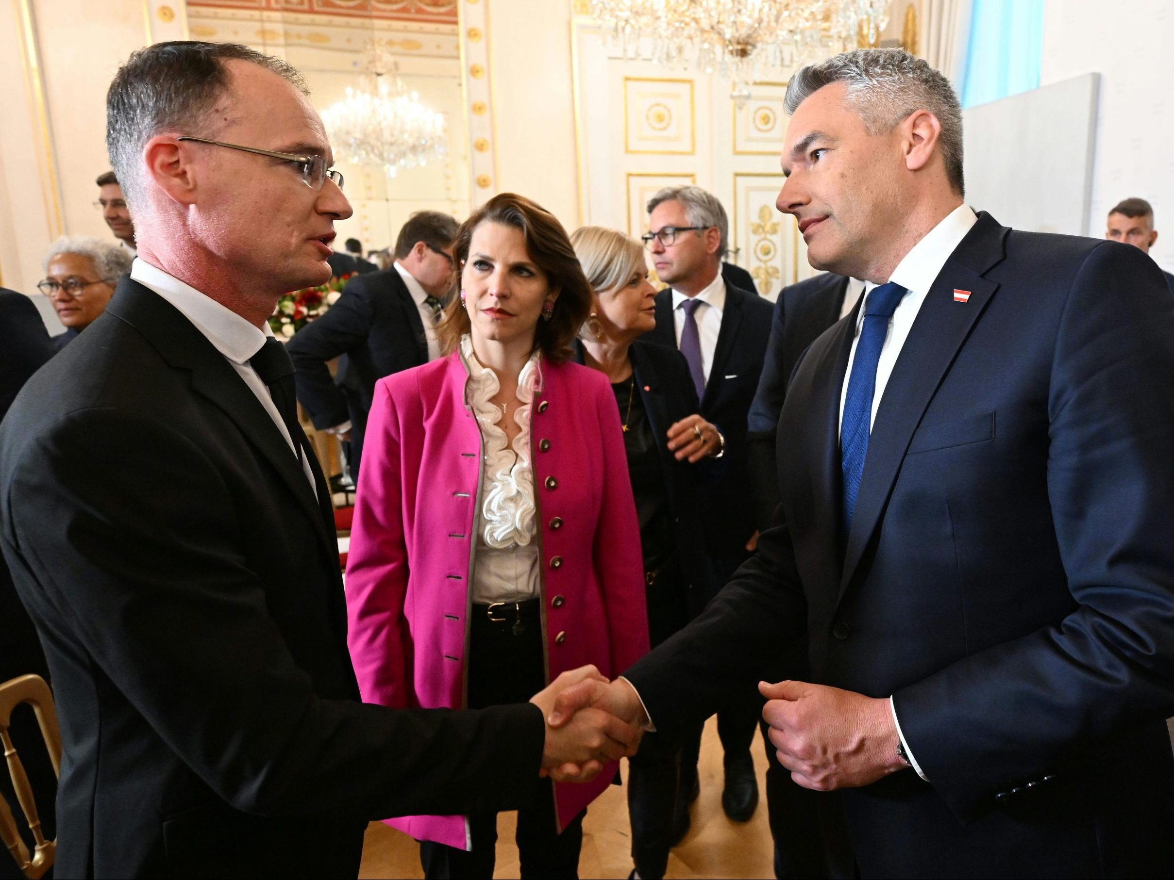Am Mittwoch fand ein Gedenken an das Kriegsende im Bundeskanzleramt statt. Am Mittwoch fand ein Gedenken an das Kriegsende im Bundeskanzleramt statt.
