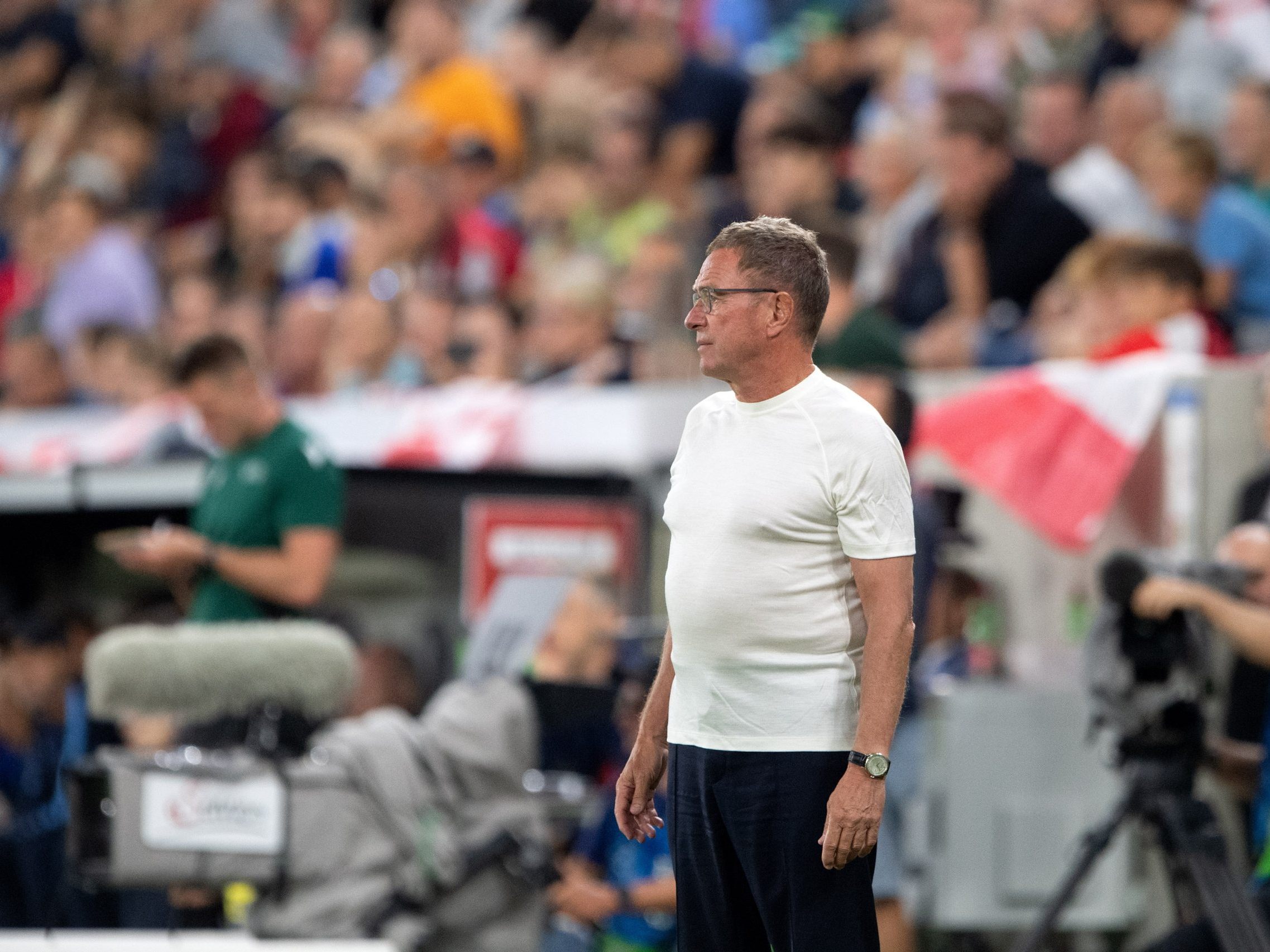 Die Österreich-Spiele der Fußball-EM sind bei Servus TV zu sehen. Im Bild: Trainer Ralf Rangnick. Die Österreich-Spiele der Fußball-EM sind bei Servus TV zu sehen. Im Bild: Trainer Ralf Rangnick.