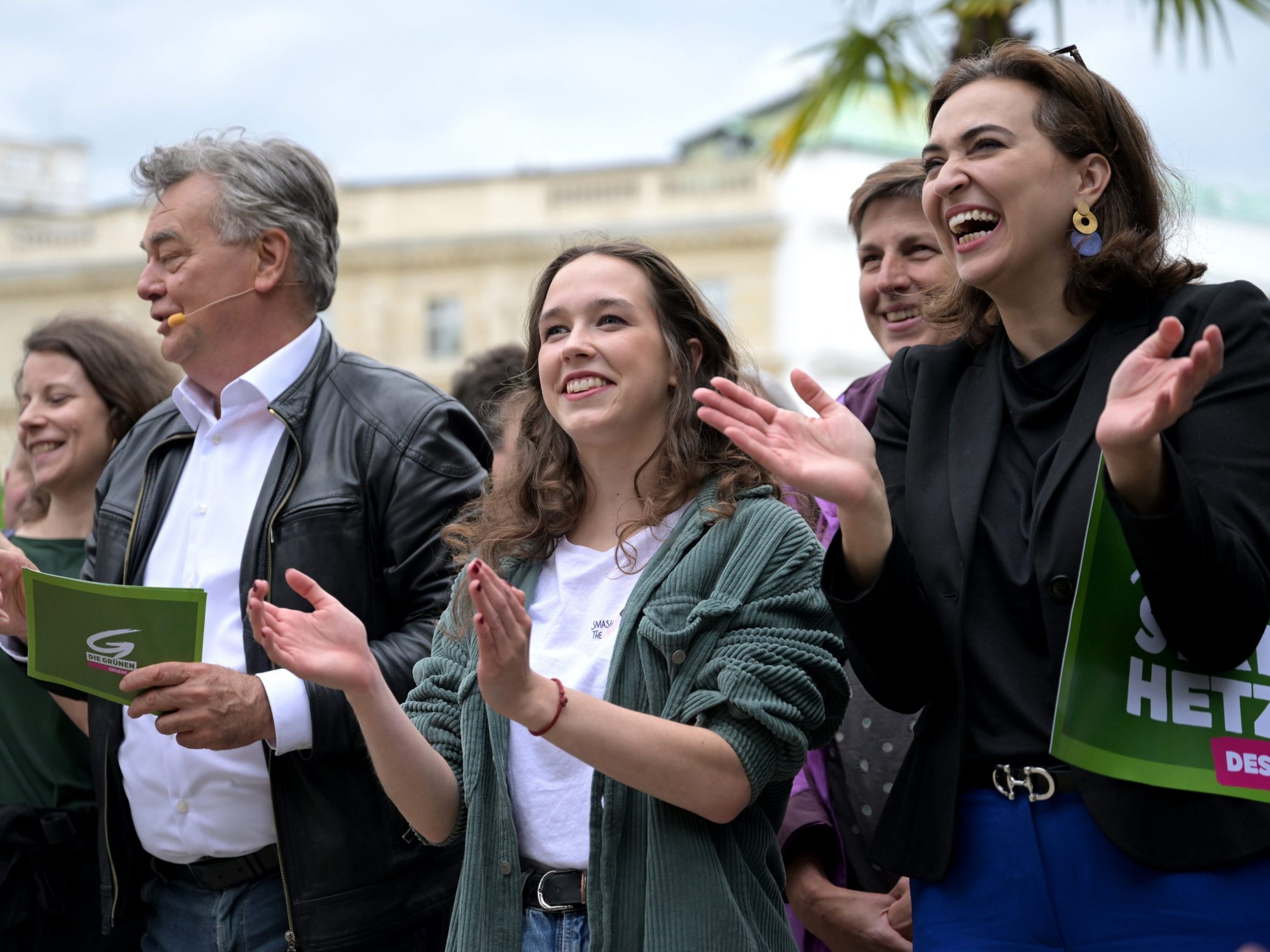 Dienstag brachte EU-Wahlkampfauftakt der Grünen in Wien. Dienstag brachte EU-Wahlkampfauftakt der Grünen in Wien.