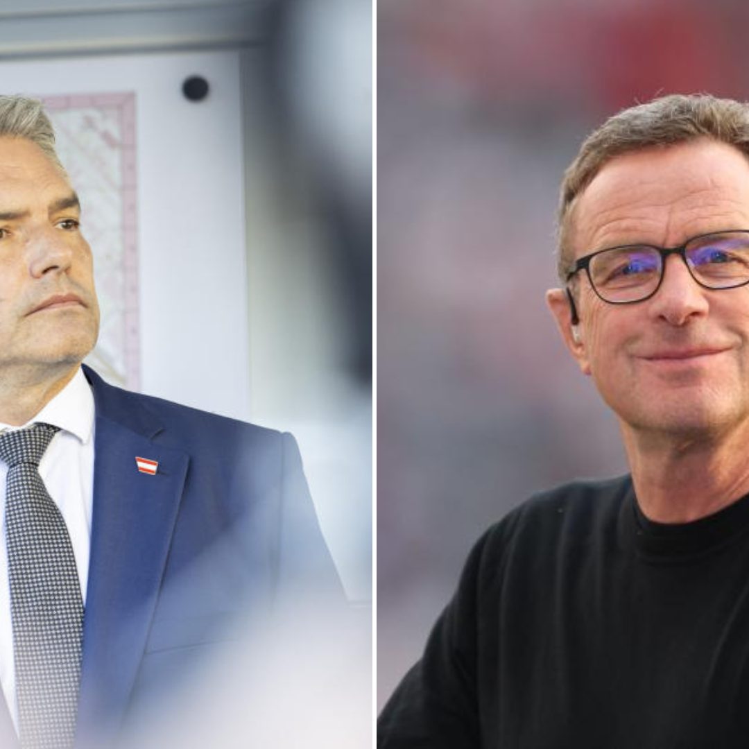 Fußball: Kanzler Nehammer sprach mit Rangnick über die Stadionmisere.