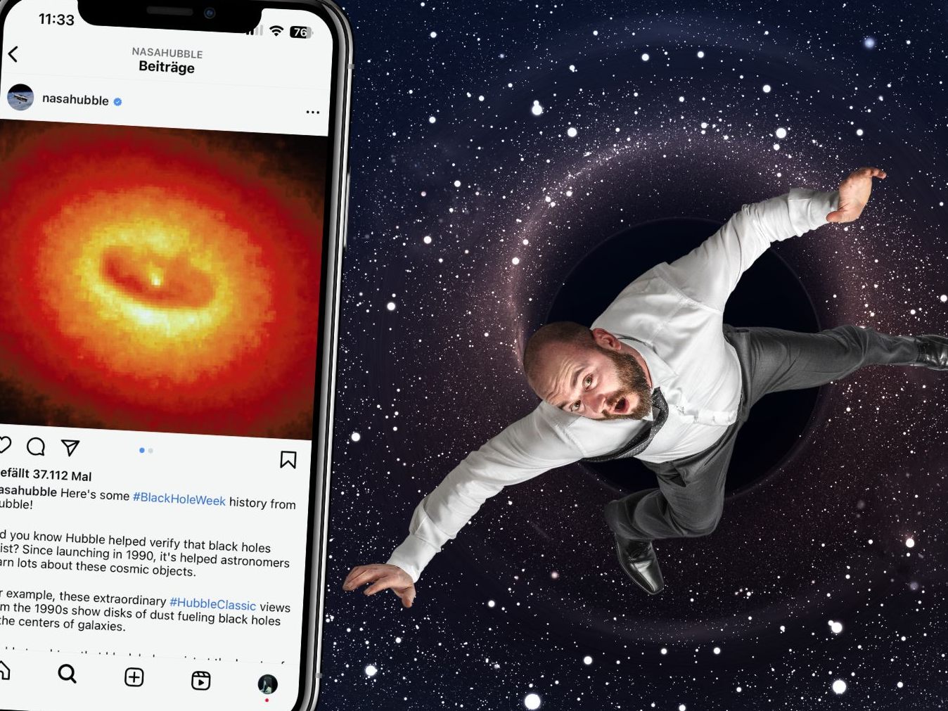 Eine atemberaubende Visualisierung der NASA ermöglicht es uns nun, die faszinierende und erschreckende Reise in ein Schwarzes Loch hautnah zu erleben Eine atemberaubende Visualisierung der NASA ermöglicht es uns nun, die faszinierende und erschreckende Reise in ein Schwarzes Loch hautnah zu erleben